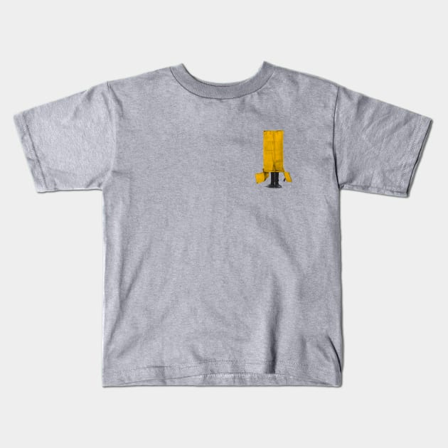 Yellow cardboard box Kids T-Shirt by HawkinsStudio